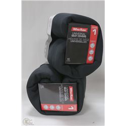 CASE OF BLACK RUGGED UNIVERSAL BENCH SEAT COVERS