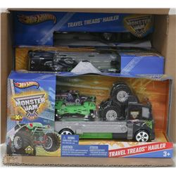 CASE OF 6 HOTWHEELS MONSTER JAM SETS