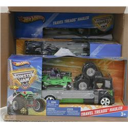 CASE OF 6 HOTWHEELS MONSTER JAM SETS
