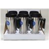 Image 1 : CASE OF 6 STAINLESS STEEL INSULATED TRAVEL MUGS