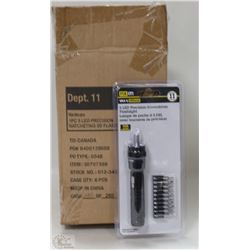 CASE OF SIX LED PRECISION SCREWDRIVER FLASHLIGHT