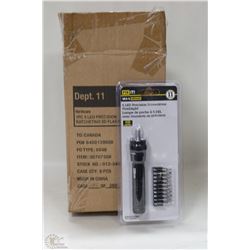 CASE OF SIX LED PRECISION SCREWDRIVER FLASHLIGHT