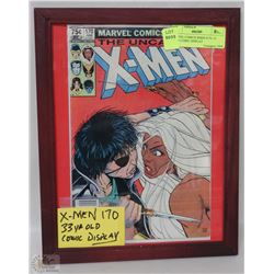 MARVEL COMICS XMEN #170- 33 YEAR COMIC DISPLAY