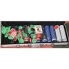 Image 1 : LARGE POKER SET W/ HEAVY CHIPS