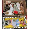 Image 1 : BOX WITH ASSORTED COLLECTIBLE DOLLS INCL NEW IN