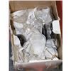 Image 1 : BOX OF ESTATE GLASS,CRYSTAL, SILVER PLATED TRAYS &