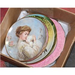 10 PC OF COLLECTIBLE PLATES INCL BRADEX, KAISER &