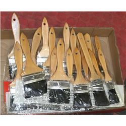 FLAT OF NEW PAINT BRUSHES
