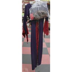 MID-EVIL HALLOWEEN COSTUME W/WIG &