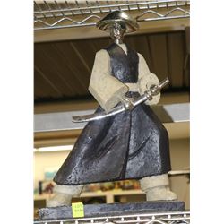 ASIAN SWORD WARRIOR STATUE