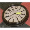 Image 1 : EDINBURGH CLOCK WORKS CO. WALL CLOCK 17" DIAMETER