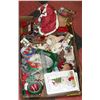 Image 1 : FLAT OF NEW CHRISTMAS ITEMS INCLUDING FIGURINES,
