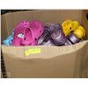Image 1 : BOX OF NEW CROC TYPES CLOG SANDALS