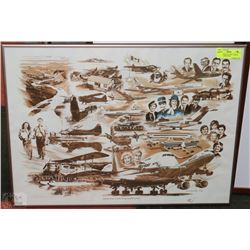 LIMITED EDITION CARL DURBAN PRINT OF AIRPLANES