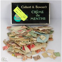 CALLARD & BOWSERS METAL TIN FULL OF STAMPS