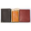 Image 1 : LOT OF 2 LEATHER WALLETS AND A KEY HOLDER