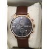 Image 1 : MEGIR CALENDAR DATE WATCH GENUINE LEATHER STRAP