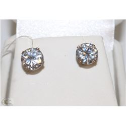 STERLING .925 SILVER EARRINGS CUBIC STONES