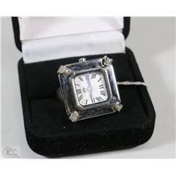 JUICY COUTURE COCKTAIL LADIES RING WATCH W/SWAROWSKI CRYSTALS