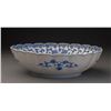 Image 3 : 19thc Blue And White Flower-edge Plate