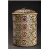 Image 2 : 18thc Qing Style  Antique Fine Round Container