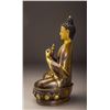 Image 2 : 17/18thC Gilt Gold Bronze Buddha Statue