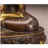 Image 8 : 17/18thC Gilt Gold Bronze Buddha Statue