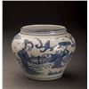 Image 1 : Antique Blue and White Features Porcelain Jar