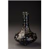 Image 2 : Black Glazed Vase with Gilding and Green Spots