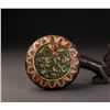 Image 1 : Tri-color Flower Porcelain Seal Box