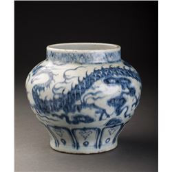 Blue and White Porcelain Jar