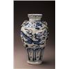 Image 2 : Blue and Hwite Dragon Vase