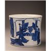Image 1 : 17th/18thc Qing Style Blue And White Brush Pot