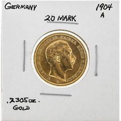 1904A Germany 20 Mark Gold Coin
