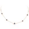 Image 1 : 14KT Rose Gold Evil Eye 0.51ctw Diamond Necklace