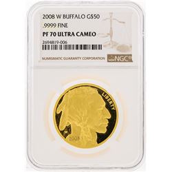 2008-W $50 American Gold Buffalo Coin NGC PF70 Ultra Cameo