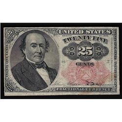 1874 Twenty-Five Cents Fifth Issue Fractional Note