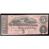Image 1 : 1864 $5 The Confederate States of America Note