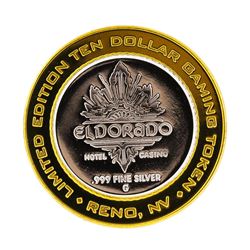 .999 Silver El Dorado Hotel & Casino Reno, Nevada $10 Gaming Token Limited Editi