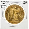 Image 1 : 1886-A France 100 Francs French Angels Gold Coin
