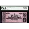 Image 1 : 1864 $20 Confederate States of America Note PCGS 58PPQ