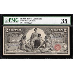 1896 $2 Silver Certificate Educational Note PMG VF35