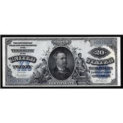 1891 $20 Silver Certificate 'Manning' Note
