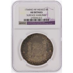1764MO MF Mexico Silver Reales NGC AU Details Surface Hairlines