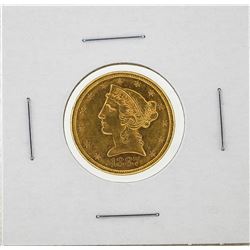 1887-S $5 Liberty Head Half Eagle Gold Coin