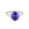 Image 2 : 14KT White Gold 2.20ct. Tanzanite and Diamond Ring