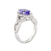Image 3 : 14KT White Gold 1.75ct Tanzanite and Diamond Ring