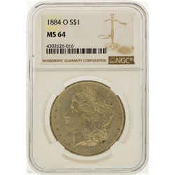 1884-O $1 Morgan Silver Dollar NGC Graded MS64