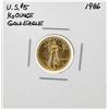 Image 1 : 1986 $5 American Gold Eagle Coin