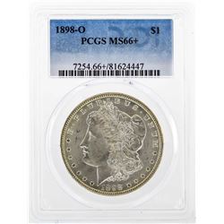 1898-O $1 Morgan Silver Dollar PCGS MS66+